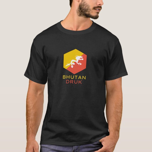Bhutan Druk - Thunder Dragon T-Shirt (Front)