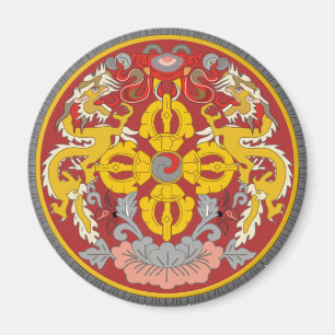 bhutan emblem magnet