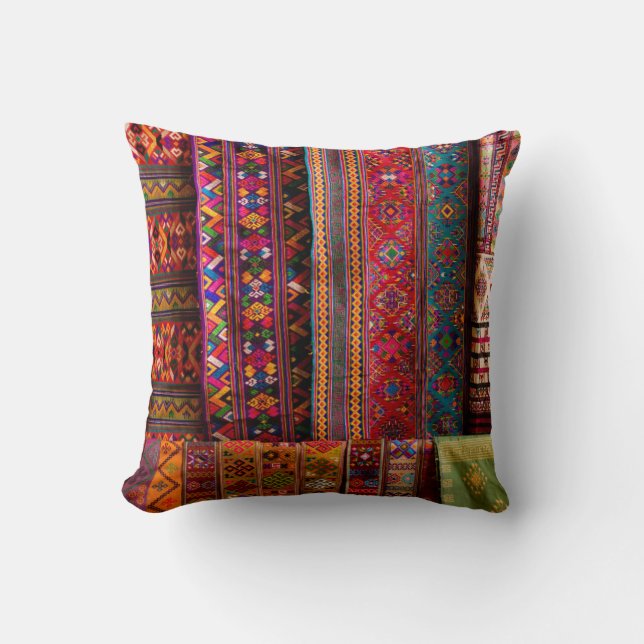 Bhutan fabrics for sale cushion (Front)