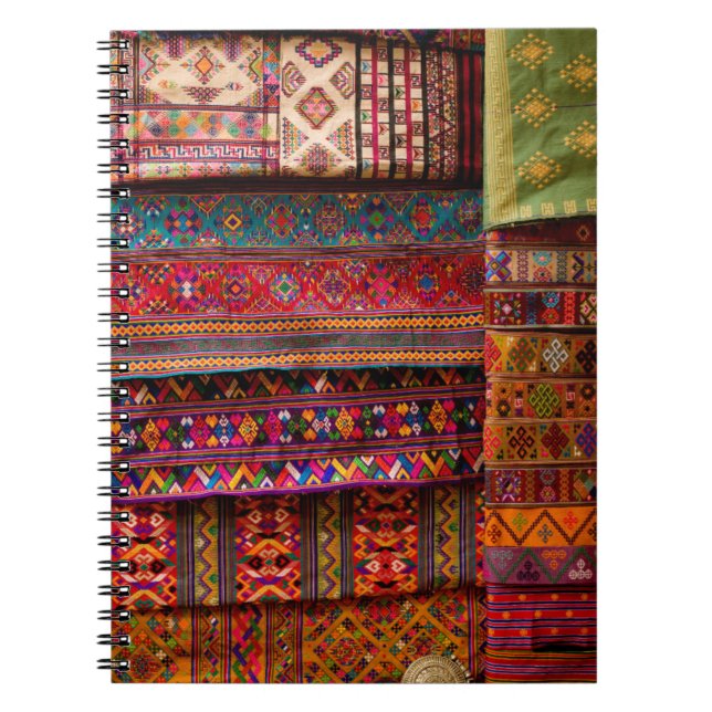 Bhutan fabrics for sale notebook (Front)