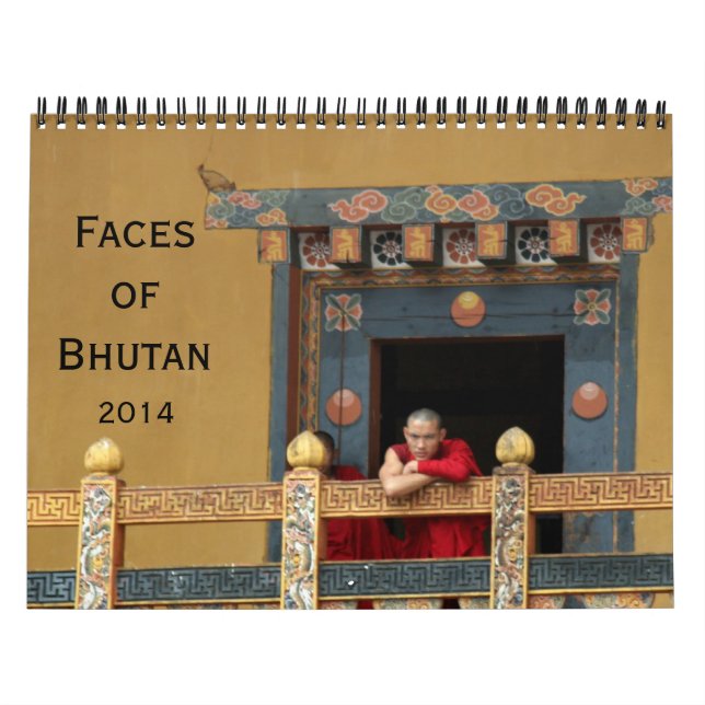 bhutan faces 2014 calendar (Cover)