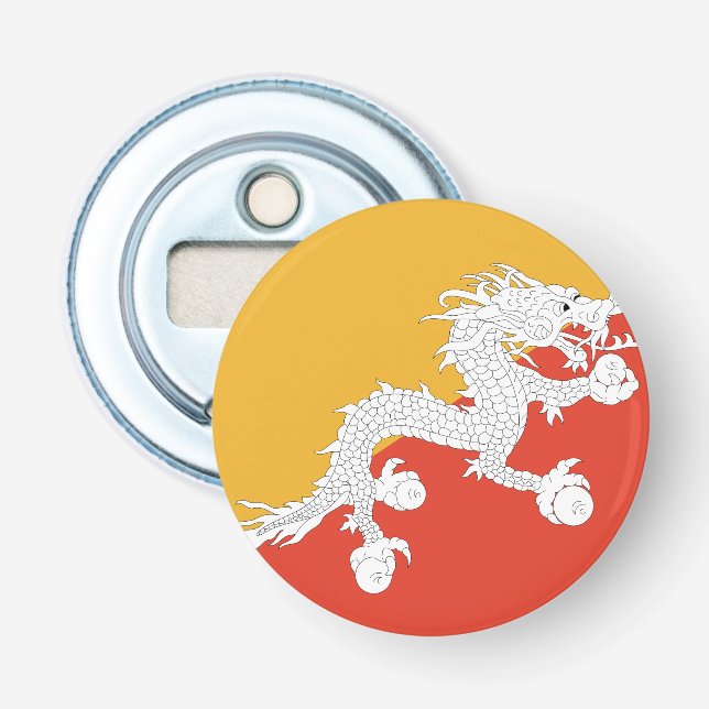 Bhutan Flag Bottle Opener (Front)