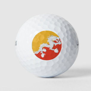 Bhutan Flag Golf Balls
