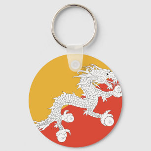 Bhutan Flag Key Ring