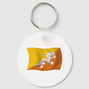Bhutan Flag Keychain