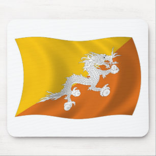 Bhutan Flag Mousepad