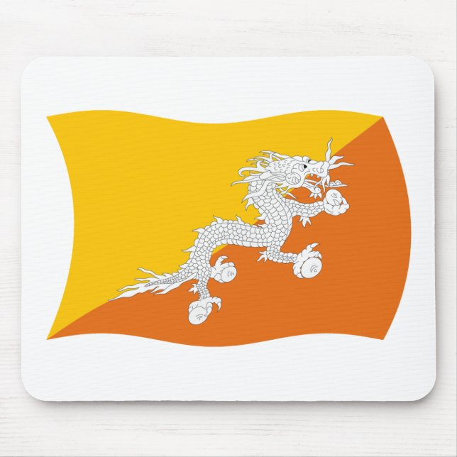 Bhutan Flag Mousepad (Front)
