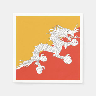 Bhutan Flag Napkin