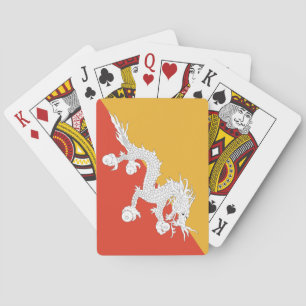 Bhutan Flag Playing Cards