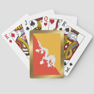 Bhutan Flag Playing Cards