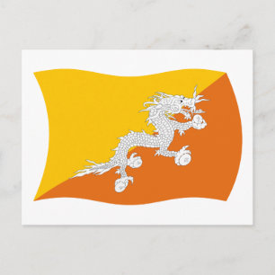 Bhutan Flag Postcard