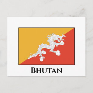 Bhutan Flag Postcard