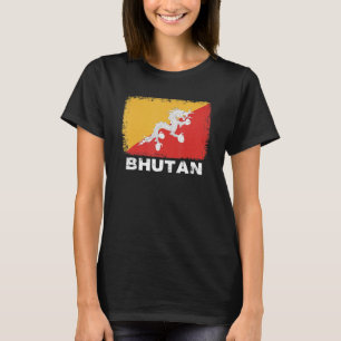 Bhutan Flag Support Bhutanese People Women Men T-Shirt