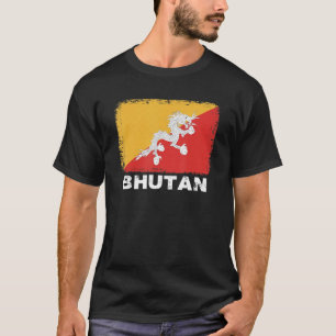 Bhutan Flag Support Bhutanese People Women Men T-Shirt