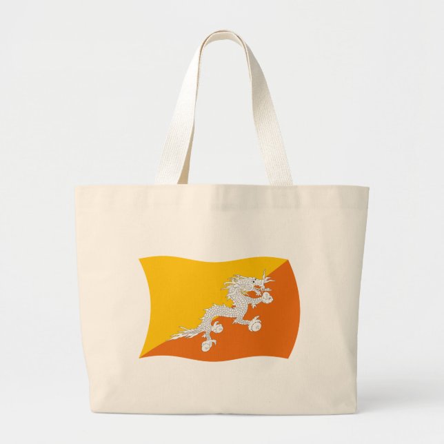 Bhutan Flag Tote Bag (Front)
