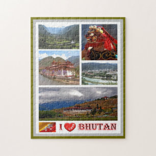 Bhutan - I Love - Jigsaw Puzzle