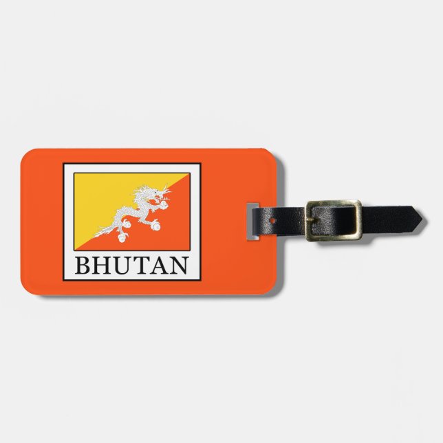 Bhutan Luggage Tag (Front Horizontal)