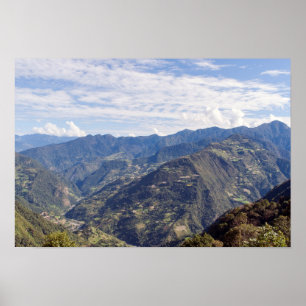 Bhutan peaceful eastern mountains - Himalaya Poster