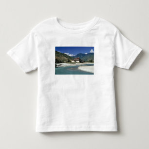 Bhutan, Punaka. The Mo Chhu River flows past Toddler T-Shirt