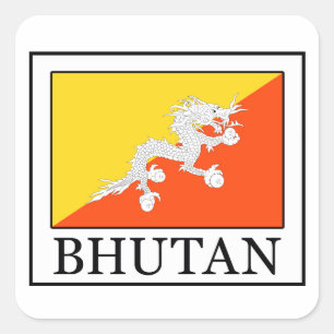 Bhutan Square Sticker