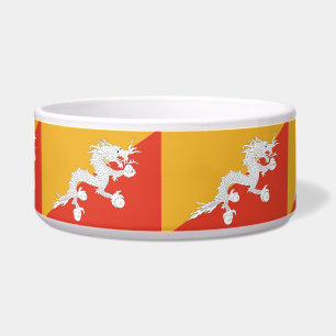 Bhutanese Flag Pet Bowl