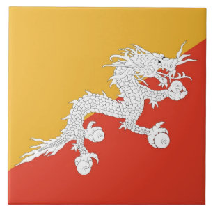Bhutanese Flag Tile