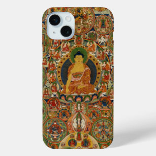 Bhutanese painted complete mandala iPhone 15 mini case