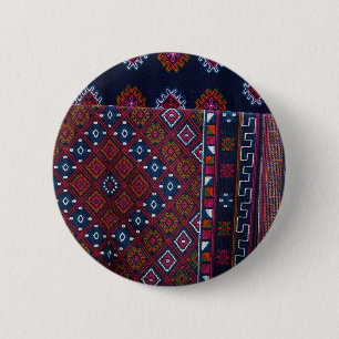 Bhutanese Rugs 6 Cm Round Badge