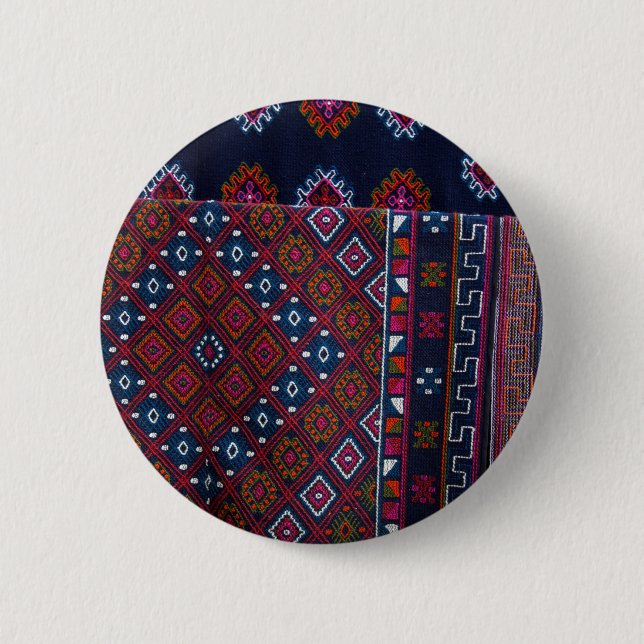 Bhutanese Rugs 6 Cm Round Badge (Front)