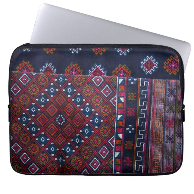 Bhutanese Rugs Laptop Sleeve (Front)