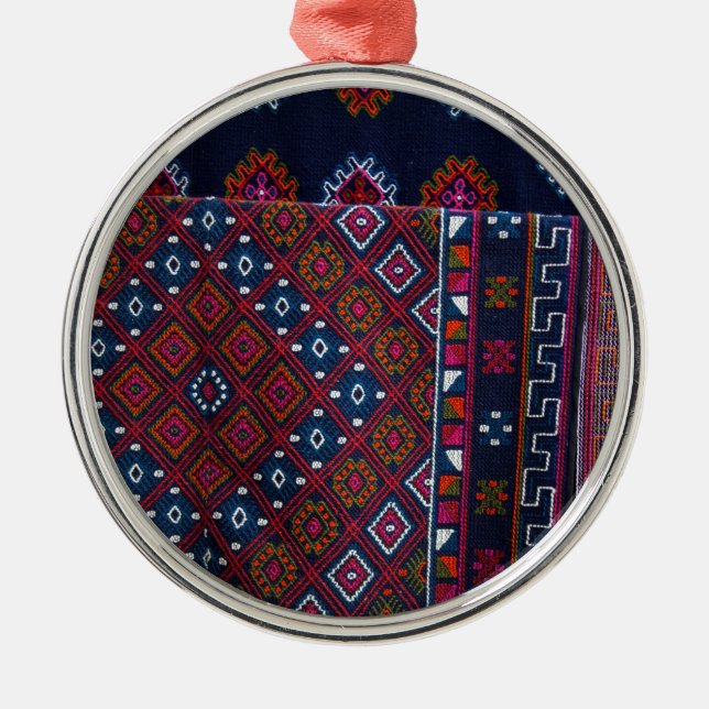 Bhutanese Rugs Metal Tree Decoration (Front)