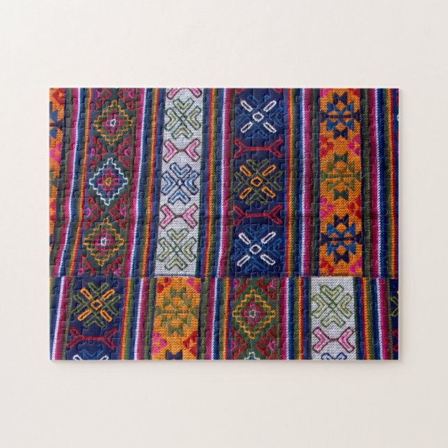 Bhutanese Textile Jigsaw Puzzle (Horizontal)