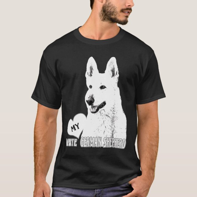 Bhymer Love My White German Shepherd T-Shirt (Front)