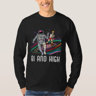 Bi And High Bisexual Rainbow Pride March Bisexuali T-Shirt