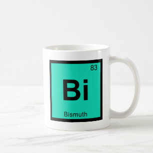 Bi - Bismuth Chemistry Periodic Table Symbol Coffee Mug