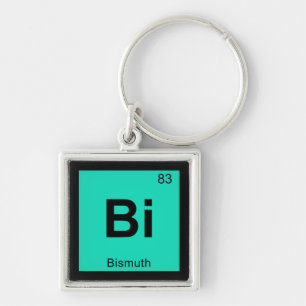 Bi - Bismuth Chemistry Periodic Table Symbol Key Ring