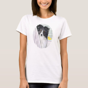 Bi Black Sheltie Bath T-Shirt