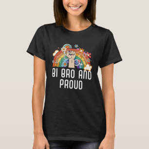 Bi Bro And Proud Bisexual Rainbow Pride Bisexualit T-Shirt