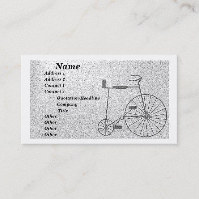 Bi-Cycle Business Card (Front)