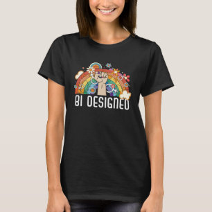 Bi Designed Bisexual Rainbow Pride March Bisexuali T-Shirt
