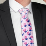 Bi-five LGBTI  Tie<br><div class="desc">Step out with confidence and colour in these eye-catching socks featuring the vibrant pink, purple, and blue of the bisexual pride flag. The playful handprint design gives a personal and expressive touch, making these socks a fun way to share your identity. Perfect for Pride events, casual outings, or just lounging...</div>