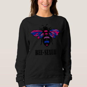 Bi Flag Bee Graphic Bisexuality Lgbtq Bisexual Pr Sweatshirt