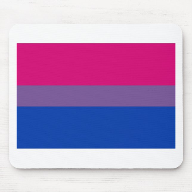 Bi Flag Flies For Bisexual Pride Mouse Pad (Front)