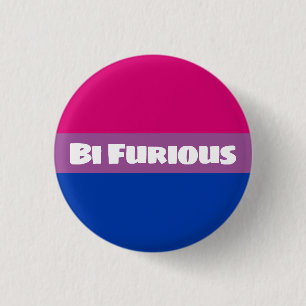 Bi Furious 3 Cm Round Badge