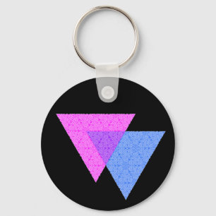 Bi Knot Symbol Black Keychain
