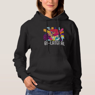 Bi Lateral Bisexual Rainbow Pride Bisexuality LGBT Hoodie