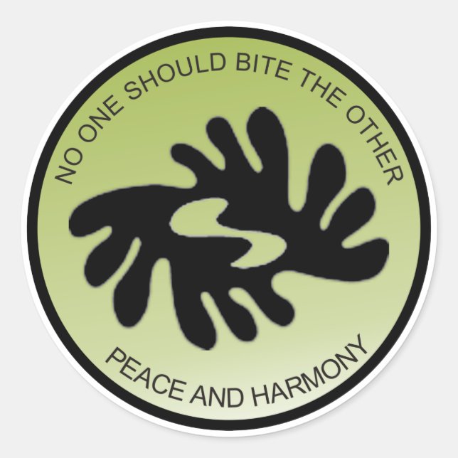 BI NKA BI PEACE AND HARMONY Sticker (Front)