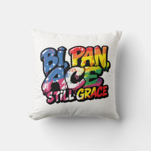 Bi Pan Ace Still Grace Shirt Funny LGBTQ Quotes Cushion