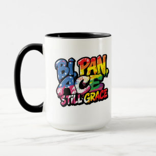 Bi Pan Ace Still Grace Shirt   Funny LGBTQ Quotes Mug