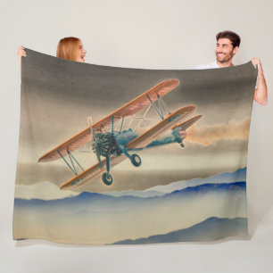BI-PLANE FLEECE BLANKET